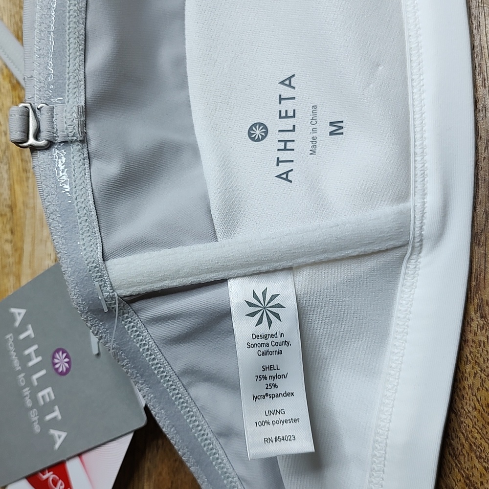 Athleta textural bandeau bikini Sz M - Picture 3 of 5